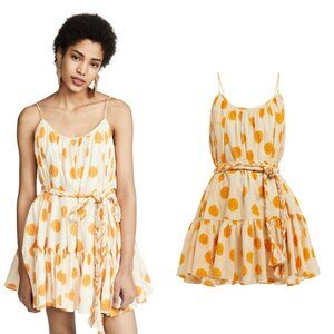 Rhode Nala Belted Mini Dress in Marigold Floral Small